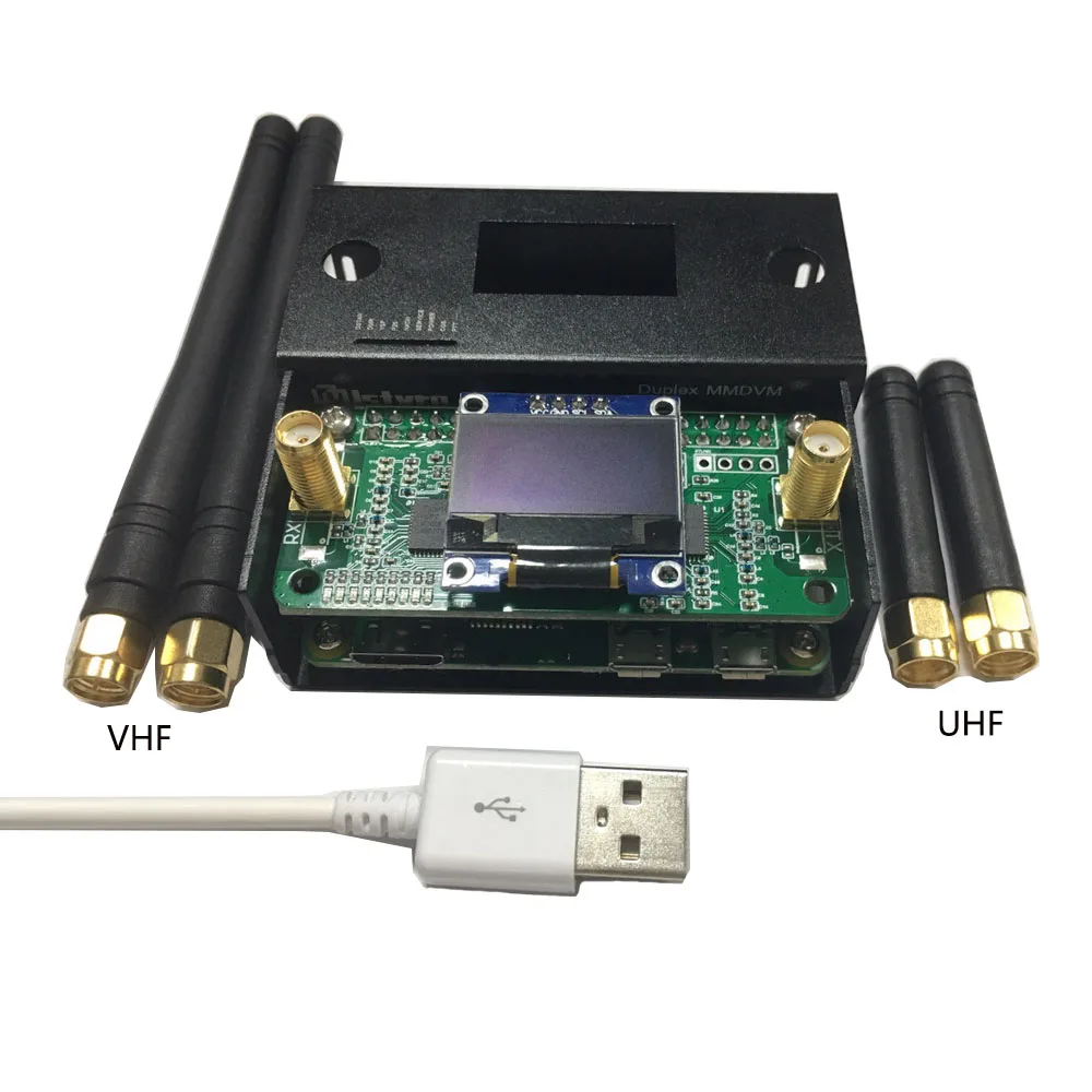 Hot Assembled Duplex Simplex MMDVM Hotspot UHF VHF + OLED + Antenna Case Kit Support P25 DMR YSF For Raspberry Pi
Hot Assembled Duplex Simplex MMDVM Hotspot UHF VHF + OLED + Antenna Case Kit Support P25 DMR YSF For Raspberry Pi