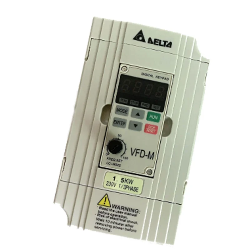 New original VFD-M series VFD015M21A ultra low noise 1.5kw 220V inverter 1 order
New original VFD-M series VFD015M21A ultra low noise 1.5kw 220V inverter 1 order
