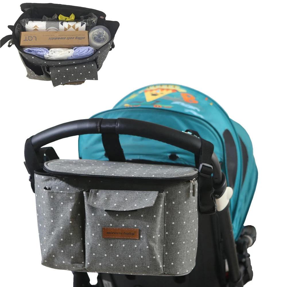 Сумка-Органайзер для детской коляски, универсальная, водонепроницаемая
Сумка-Органайзер для детской коляски, универсальная, водонепроницаемая