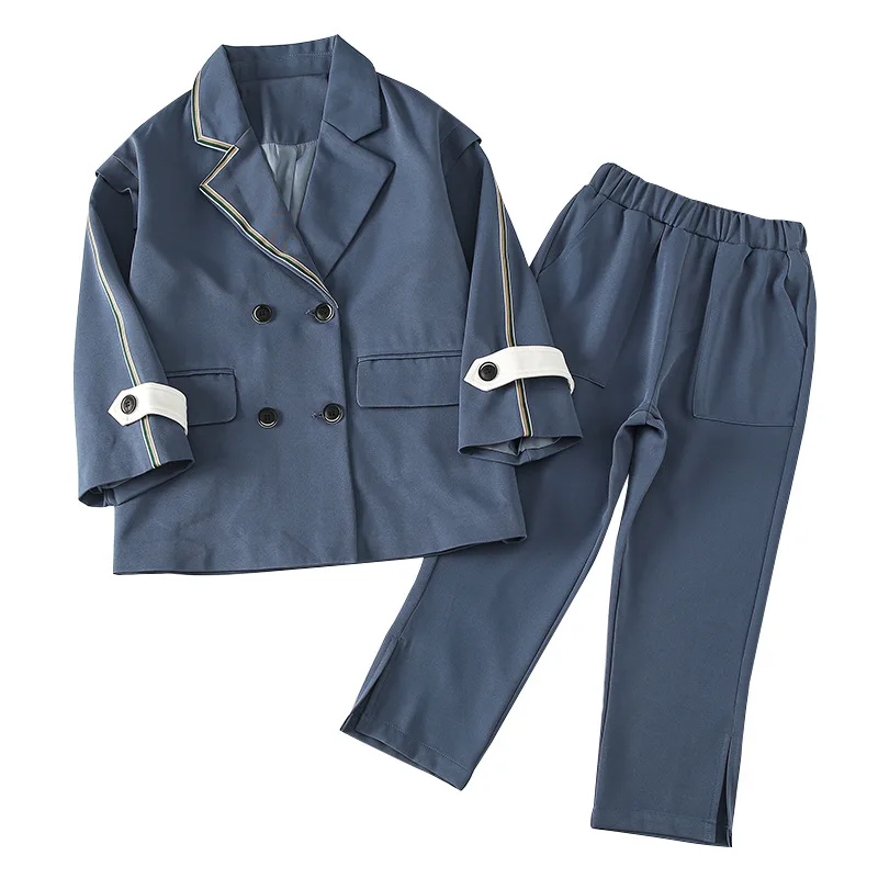 Autumn Girly Clothes Fashion Jacket Suit Pants 2pcs 2021 Girl Sets Casual Children Clothing Blue College Style Teens Clothes
Autumn Girly Clothes Fashion Jacket Suit Pants 2pcs 2021 Girl Sets Casual Children Clothing Blue College Style Teens Clothes