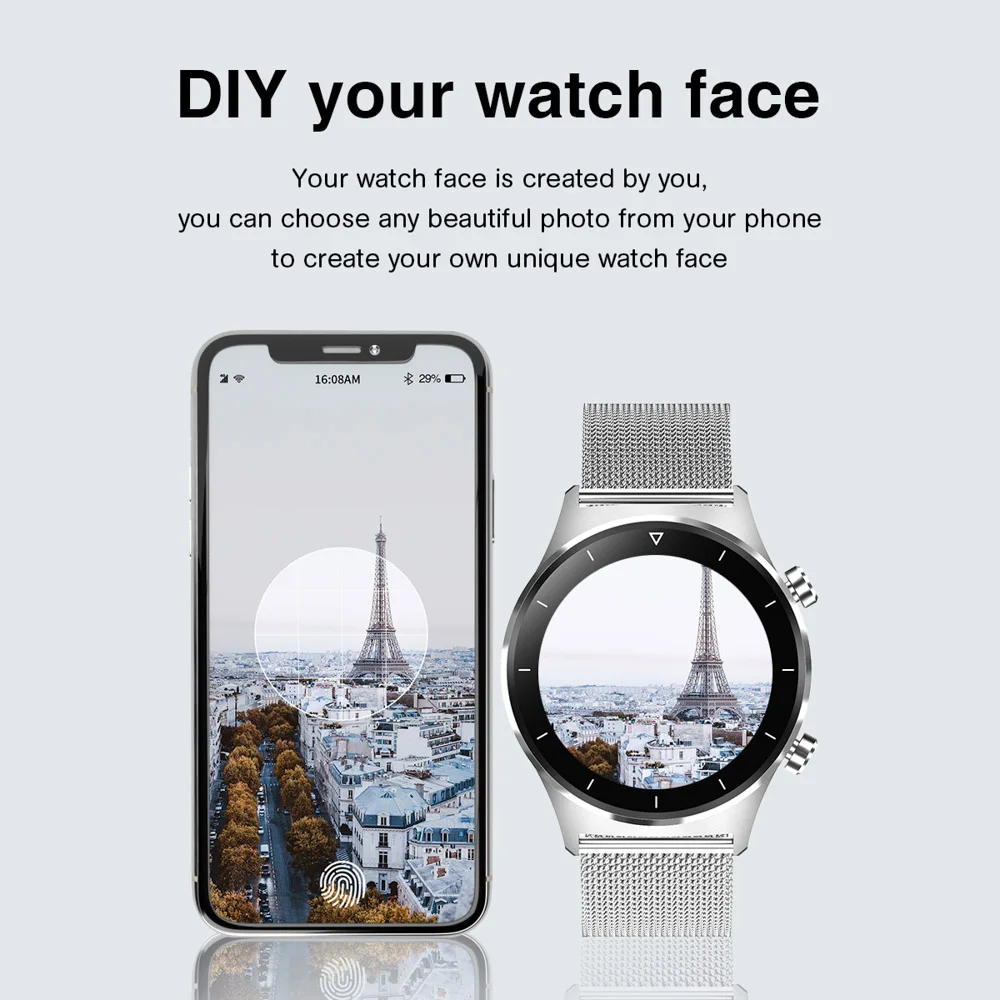 E1-3 Smart Watch Men 1.28 inch Full Touch Screen IP68 Waterproof Bluetooth 5.0 Sports Fitness Tracker Smartwatch For Android IOS
E1-3 Smart Watch Men 1.28 inch Full Touch Screen IP68 Waterproof Bluetooth 5.0 Sports Fitness Tracker Smartwatch For Android IOS