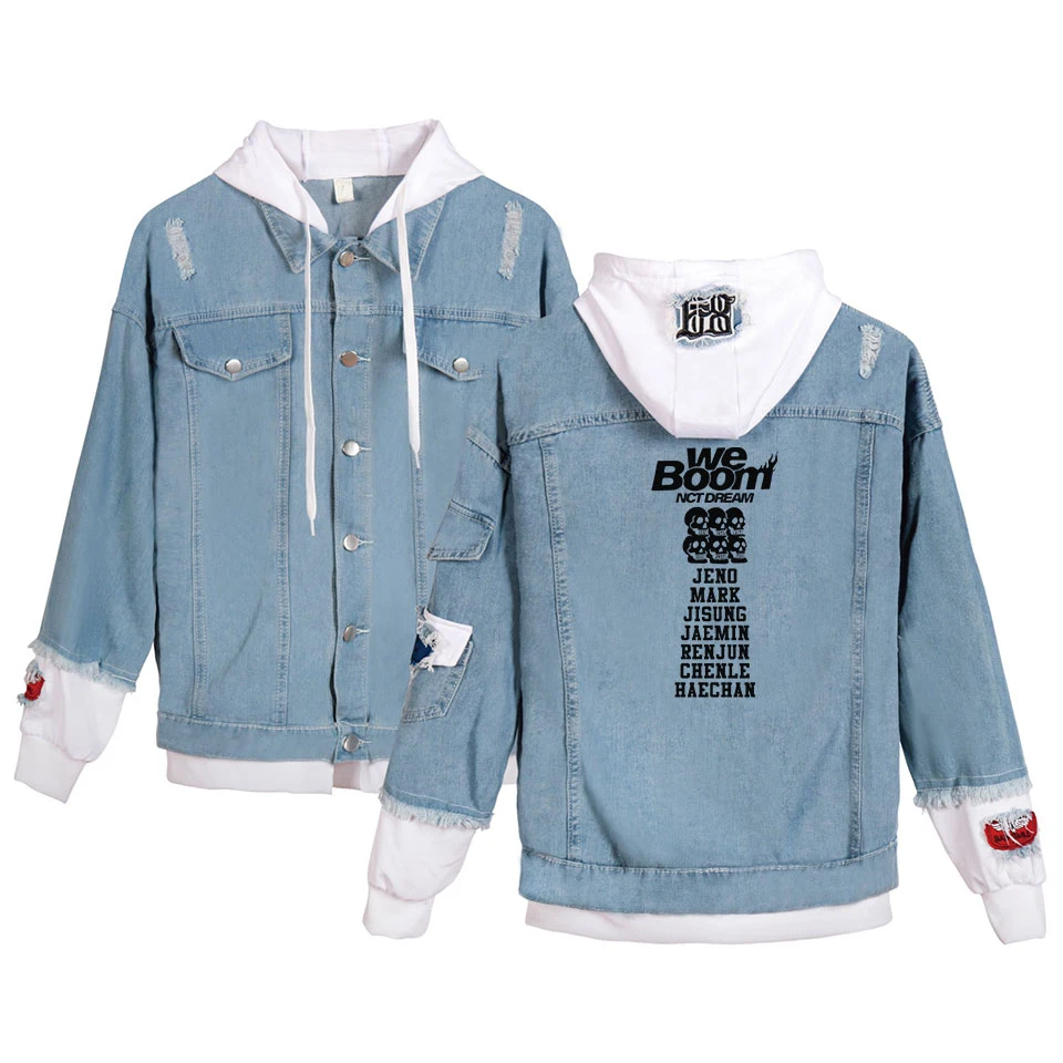 2020 HIP HOP NCT Dream WE BOOM print for Women/men Spring Casual Warm/comfortable Denim sweatshirt Print Kpop jacket
2020 HIP HOP NCT Dream WE BOOM print for Women/men Spring Casual Warm/comfortable Denim sweatshirt Print Kpop jacket