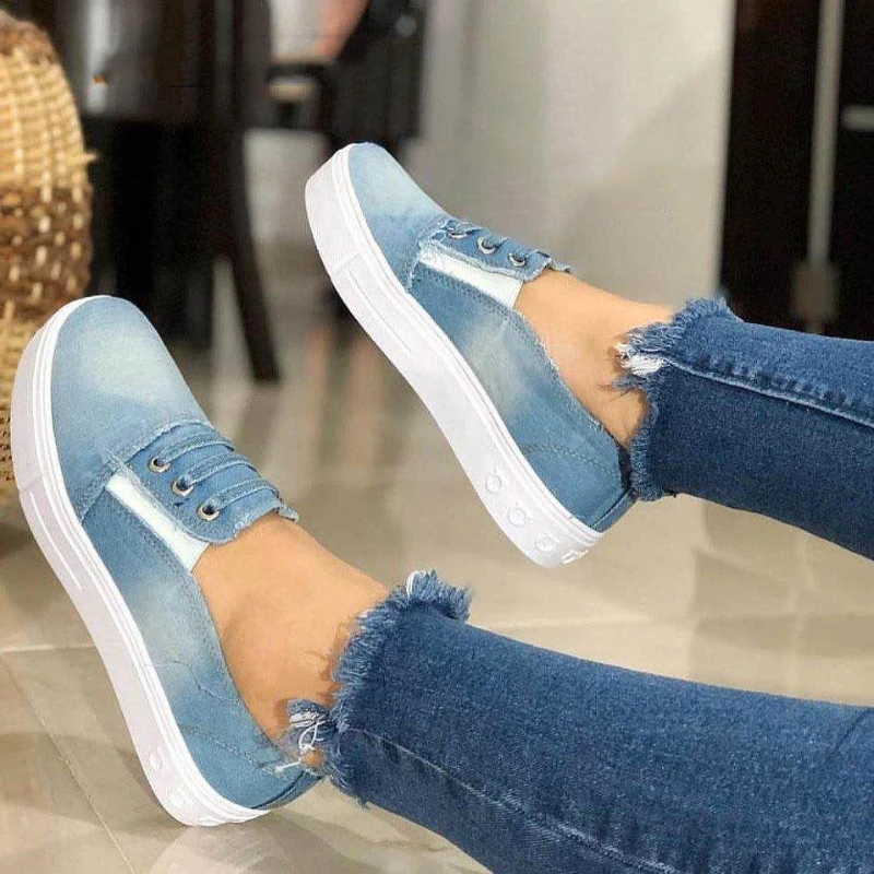 Women's Flat Shoes Fashionable Women's Casual Shoes Comfortable Denim Cnvas Shoes Lovers Casual Flat Shoes Sneakers Women 
Women's Flat Shoes Fashionable Women's Casual Shoes Comfortable Denim Cnvas Shoes Lovers Casual Flat Shoes Sneakers Women