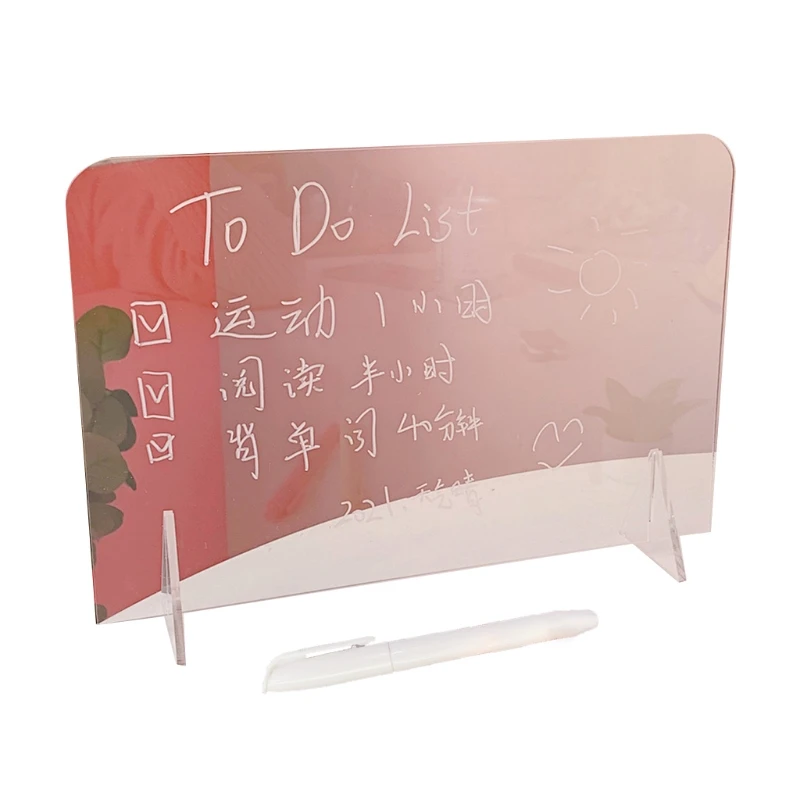Transparent Acrylic Erasable Message Board 2 in 1 Multifunctional Phone Holder Writingboard Office School Stationery
Transparent Acrylic Erasable Message Board 2 in 1 Multifunctional Phone Holder Writingboard Office School Stationery