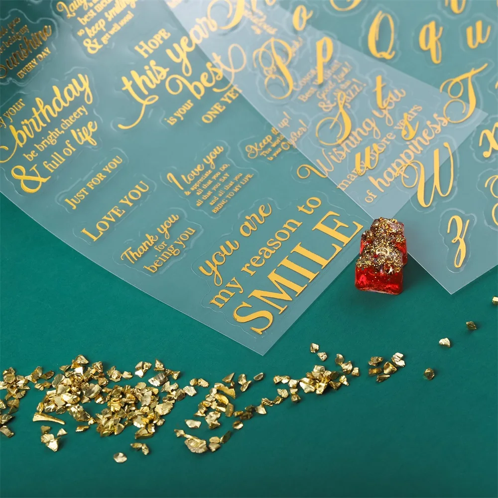2/4/6pcs Clear Gold Letters Decor Stickers Cat Leaves Stickers UV Epoxy Resin Filler For DIY Silicone Molds Craft Jewelry Making
2/4/6pcs Clear Gold Letters Decor Stickers Cat Leaves Stickers UV Epoxy Resin Filler For DIY Silicone Molds Craft Jewelry Making