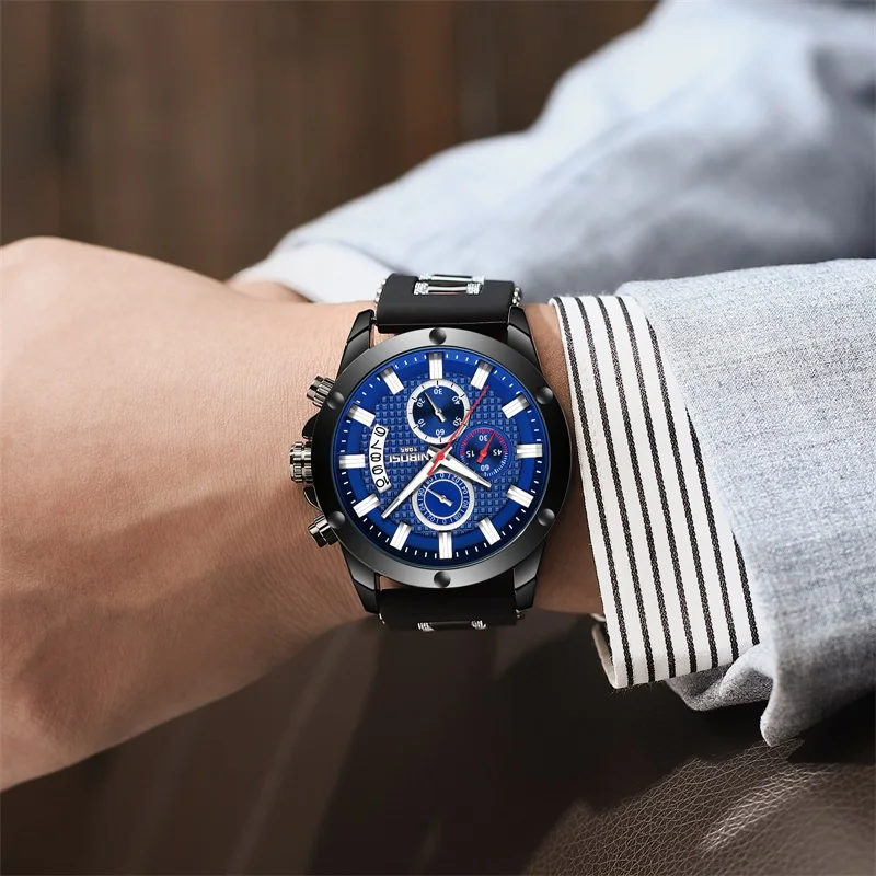 NIBOSI Men Watches Top Brand Luxury Unique Sport Watch Men Waterproof Silicone Strap Blue Watches Montre Homme Relogio Masculino
NIBOSI Men Watches Top Brand Luxury Unique Sport Watch Men Waterproof Silicone Strap Blue Watches Montre Homme Relogio Masculino