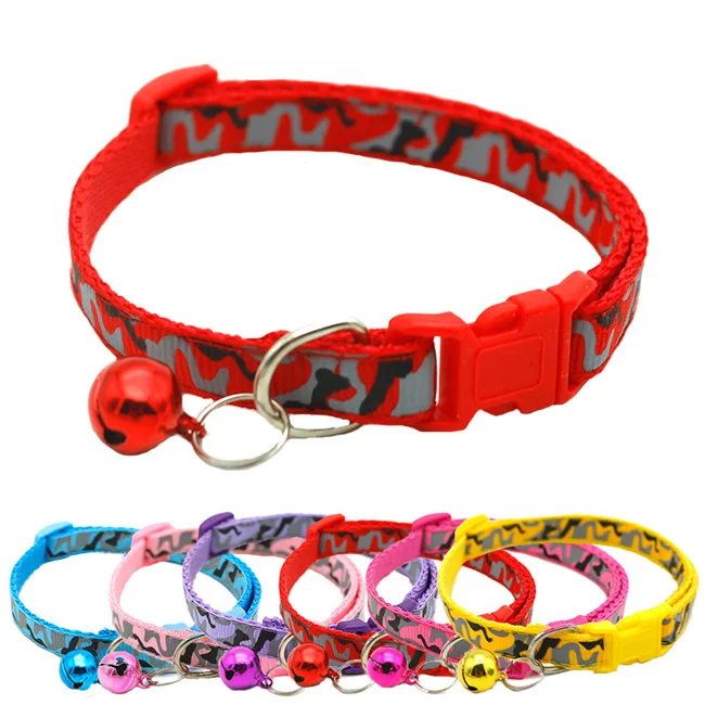 6 Colors Pet Camouflage Collars Polyester Adjustable Puppy Kitten Cat Bell Nylon Dog Collar
6 Colors Pet Camouflage Collars Polyester Adjustable Puppy Kitten Cat Bell Nylon Dog Collar