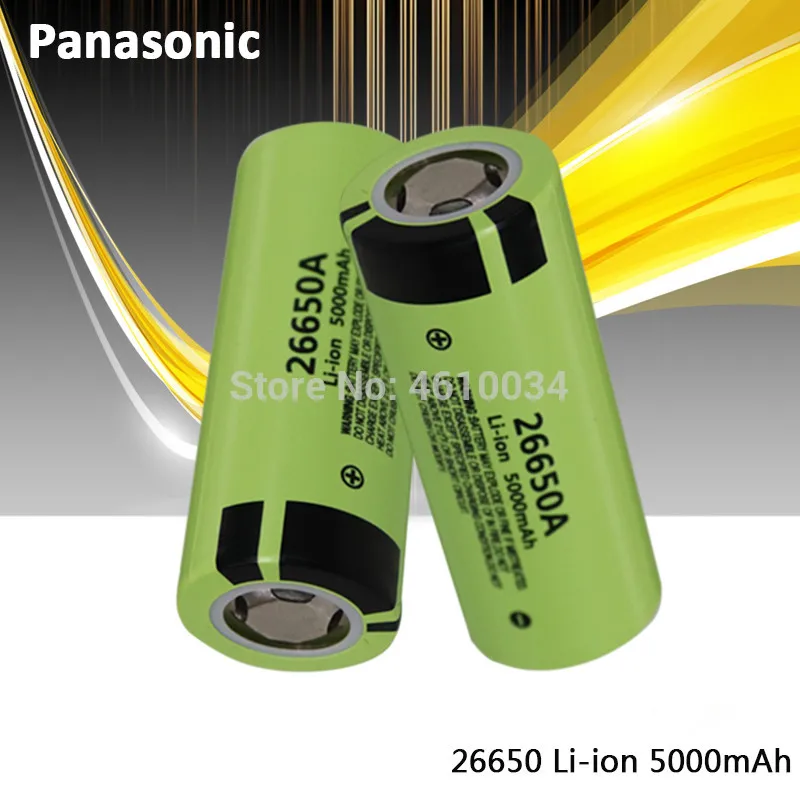 

100% Оригинальные Литий-ионные аккумуляторные батареи Panasonic 26650A 3,7 в 5000 мАч высокой емкости 26650