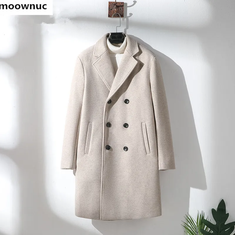 2019 Autumn winter double breasted coat Men's fashion Casual Trench Coat Male High quality wool overcoat men Classic Jackets
2019 Autumn winter double breasted coat Men's fashion Casual Trench Coat Male High quality wool overcoat men Classic Jackets