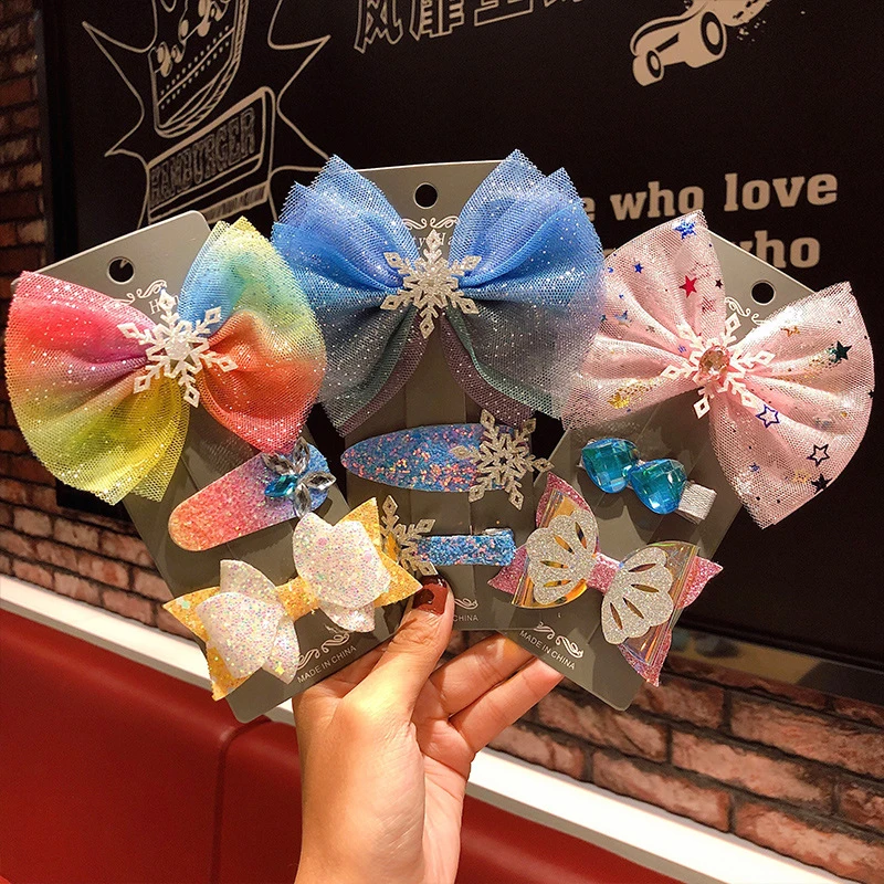 3pc Children's Bow Snowflakes Cute Colored Hair Clips Hair Accessories Baby Clips Princess Hair Clips Baby Girl
3pc Children's Bow Snowflakes Cute Colored Hair Clips Hair Accessories Baby Clips Princess Hair Clips Baby Girl