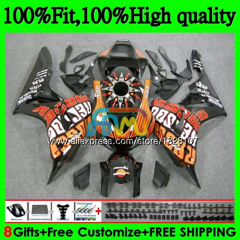 OEM инъекции для HONDA CBR 1000RR 1000CC CBR1000RR Repsol orange 06 07 111BS.6 CBR 1000 RR CBR1000 RR 2006 2007 100% Fit обтекатель
OEM инъекции для HONDA CBR 1000RR 1000CC CBR1000RR Repsol orange 06 07 111BS.6 CBR 1000 RR CBR1000 RR 2006 2007 100% Fit обтекатель