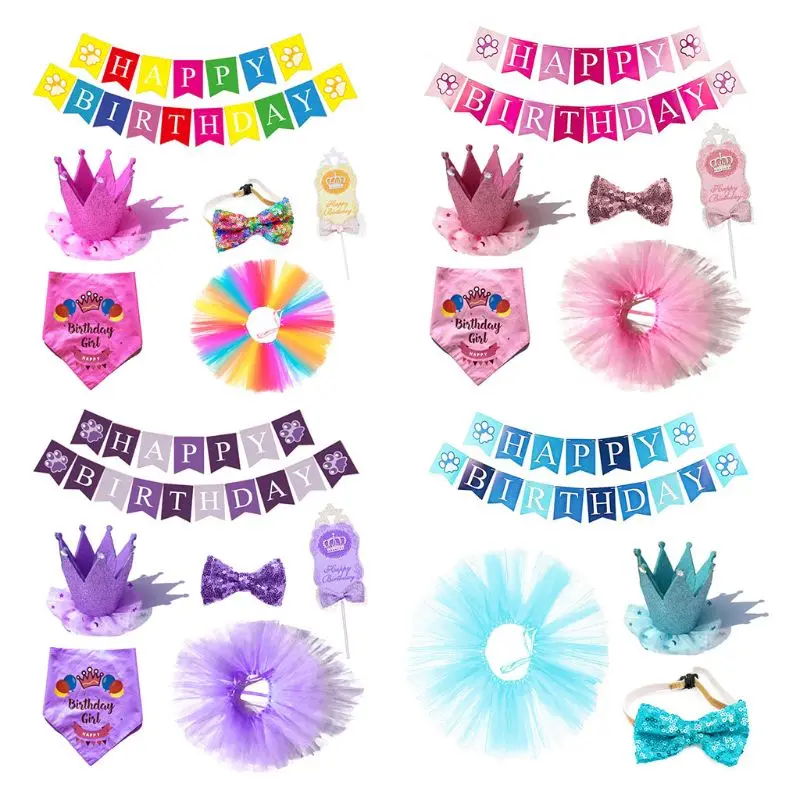 Бандана, шапка и баннер на день рождения с изображением собаки, милая Бабочка для щенка, товары для вечеринки, юбка-пачка 517E
Бандана, шапка и баннер на день рождения с изображением собаки, милая Бабочка для щенка, товары для вечеринки, юбка-пачка 517E