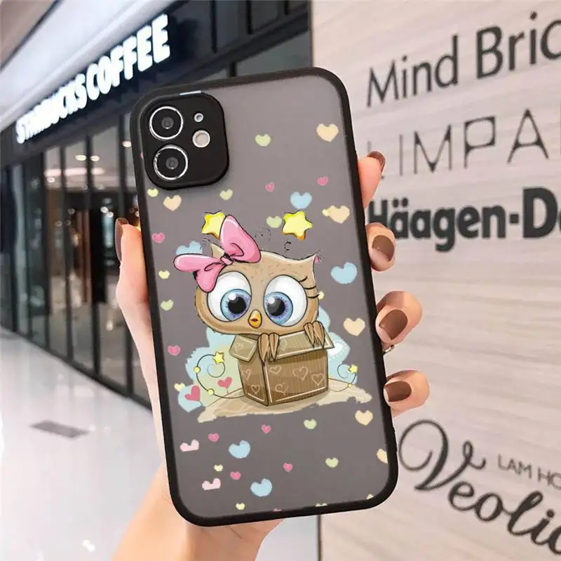 Baby Cute Owl animal Phone Cases Matte Transparent for iPhone 7 8 11 12 s mini pro X XS XR MAX Plus cover funda
Baby Cute Owl animal Phone Cases Matte Transparent for iPhone 7 8 11 12 s mini pro X XS XR MAX Plus cover funda