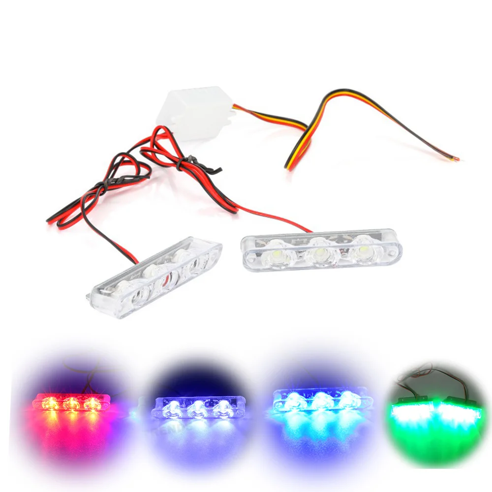 2Pcs/Set 3 LED Strobe Light Police Flashing Warning Led Brake Light Lamp DC 12V Car Truck Motorcycle Rear Brake Stop Led Lights
2Pcs/Set 3 LED Strobe Light Police Flashing Warning Led Brake Light Lamp DC 12V Car Truck Motorcycle Rear Brake Stop Led Lights