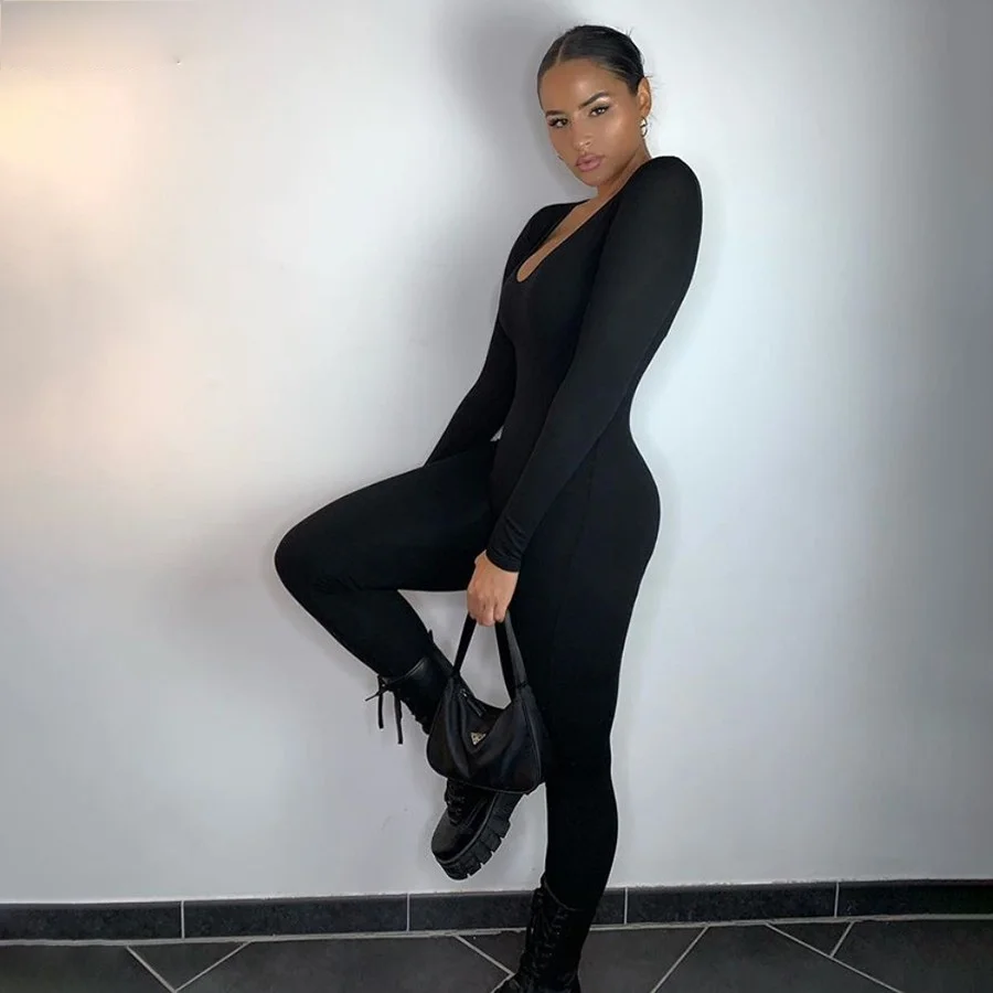 Summer Solid Basic Black White Jumpsuit Overalls Women's Clothing 2021 Street Casual Activity Wear Fitness Outfit Female
Summer Solid Basic Black White Jumpsuit Overalls Women's Clothing 2021 Street Casual Activity Wear Fitness Outfit Female