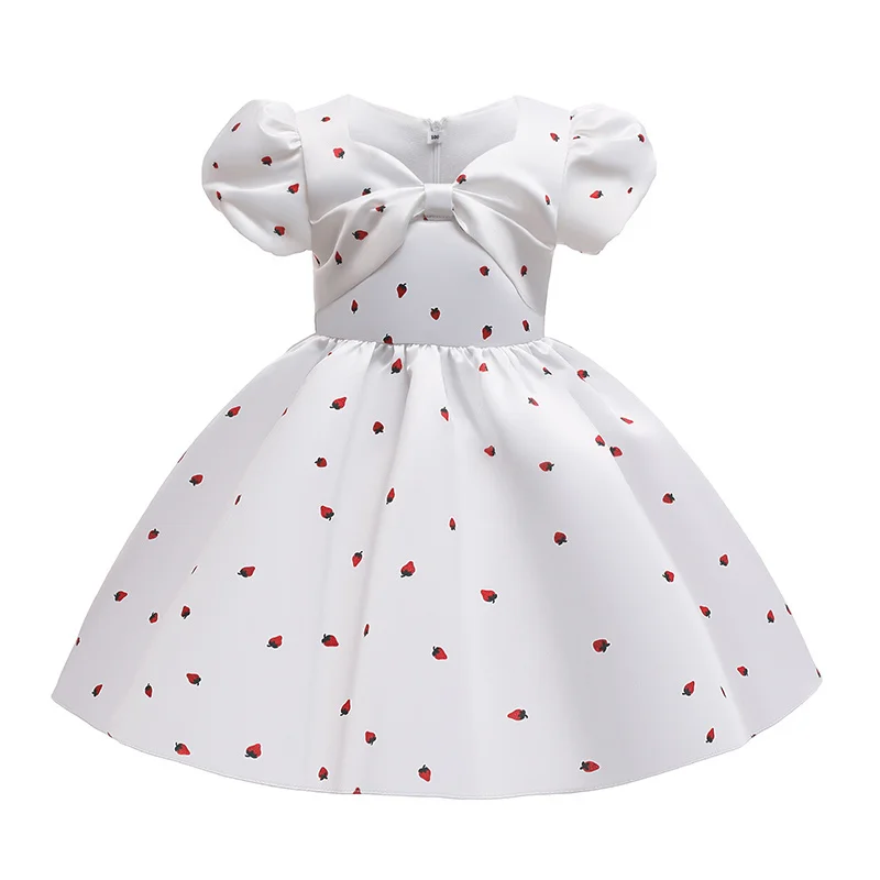 The New Strawberry Print Formal Dresses Puff Sleeve Princess Girls Dress Big Bow Decoration Children's Dresses 2-10Years
The New Strawberry Print Formal Dresses Puff Sleeve Princess Girls Dress Big Bow Decoration Children's Dresses 2-10Years