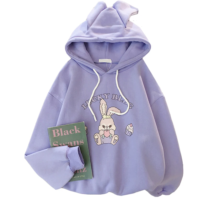 Zuolunouba new Autumn Winter Plus Velvet Thick Hoodie Loose College Style Casual Cartoon Alphabet Long Sleeve Women Pullover
Zuolunouba new Autumn Winter Plus Velvet Thick Hoodie Loose College Style Casual Cartoon Alphabet Long Sleeve Women Pullover