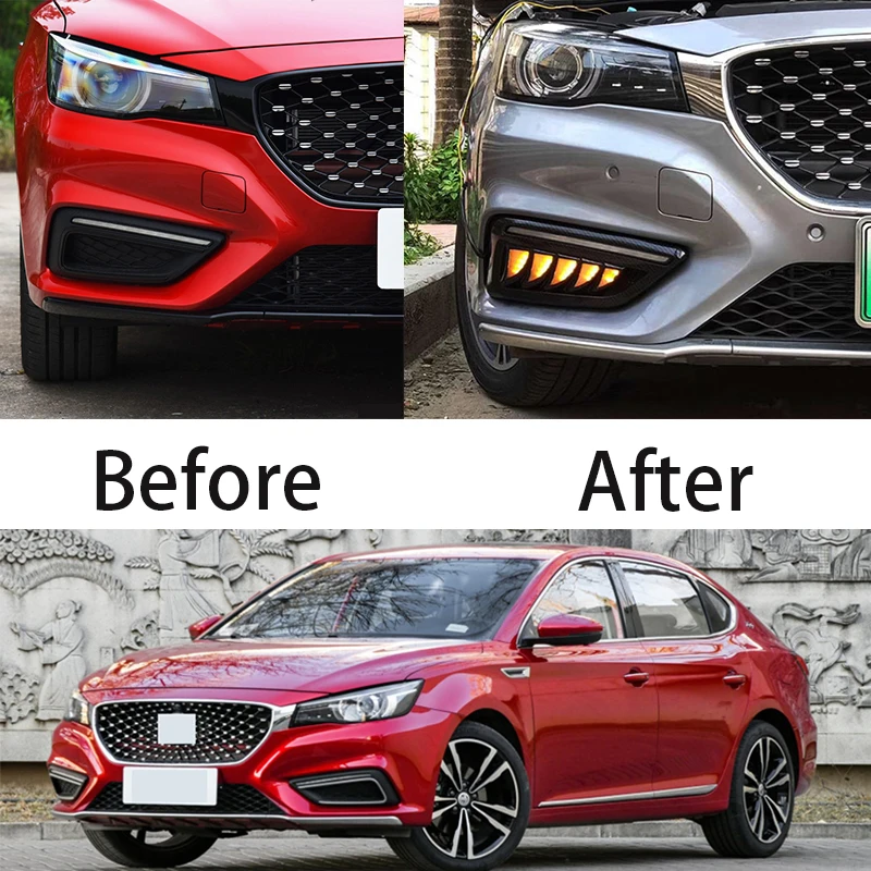 1 Pair Car LED Daytime Running Lights White Yellow Blue Running Turn signal DRL for MG6 MG 6 2017 2018 2019 2020 Fog Lamp Covers
1 Pair Car LED Daytime Running Lights White Yellow Blue Running Turn signal DRL for MG6 MG 6 2017 2018 2019 2020 Fog Lamp Covers
