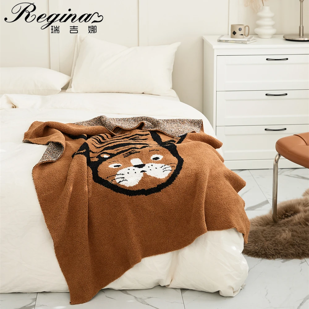 REGINA Chinese New Year Gift Throw Blanket Kawail Tiger Knit Children Festival Soft Cozy Fluffy Microfiber Winter Warm Blanket
REGINA Chinese New Year Gift Throw Blanket Kawail Tiger Knit Children Festival Soft Cozy Fluffy Microfiber Winter Warm Blanket