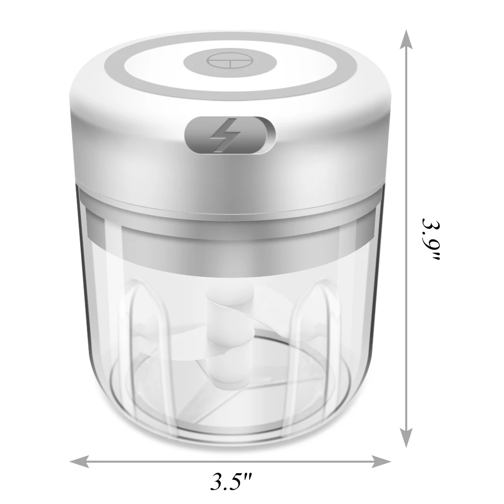 250ML Mini Electric Garlic Chopper Masher USB Charging Onion Grinder Seasoning Vegetable Pepper Meat Press Cutter Crusher
250ML Mini Electric Garlic Chopper Masher USB Charging Onion Grinder Seasoning Vegetable Pepper Meat Press Cutter Crusher