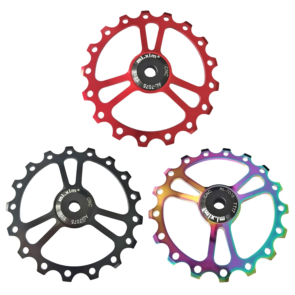 Mi Xim 17T MTB Bike Aluminum Rear Derailleurs Ceramic Bearing Guide Wheel Road Bike Guide Cycling Roller Pulley Bike Parts
Mi Xim 17T MTB Bike Aluminum Rear Derailleurs Ceramic Bearing Guide Wheel Road Bike Guide Cycling Roller Pulley Bike Parts