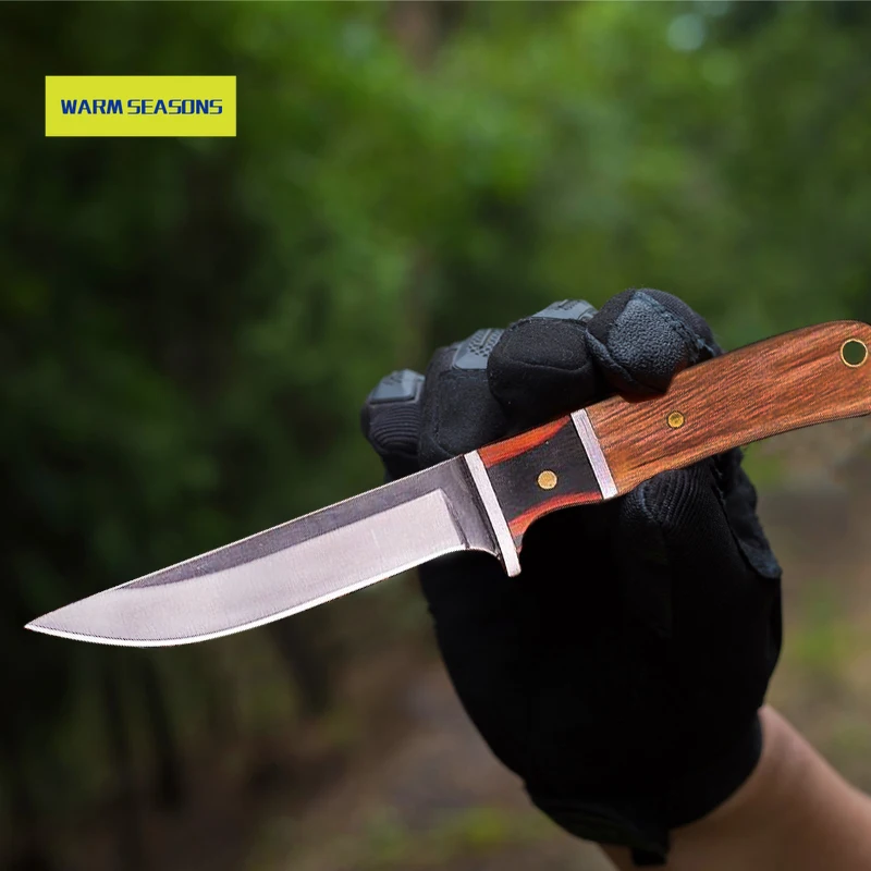 Outdoor Camping Hunting Knife Stainless Steel Protable Pocket Knife with Cover Utility Knife Meat Boning Fruit Chef Knife
Outdoor Camping Hunting Knife Stainless Steel Protable Pocket Knife with Cover Utility Knife Meat Boning Fruit Chef Knife