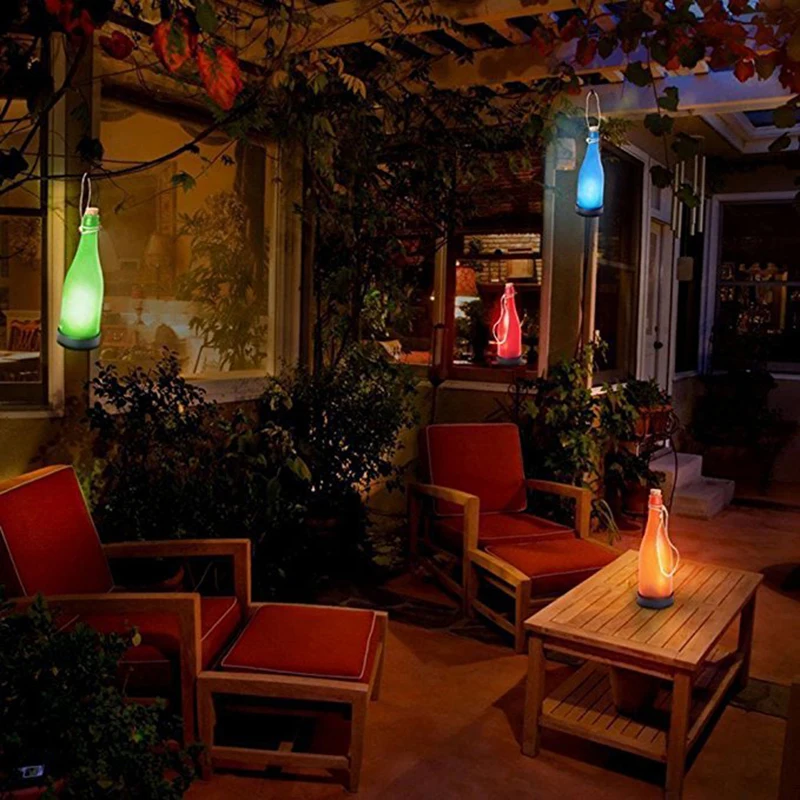 Solar Light Outdoors LED Solar Powered Wine Bottle Hanging Lights Waterproof Garden Lawn Party Courtyard Patio Decoration
Solar Light Outdoors LED Solar Powered Wine Bottle Hanging Lights Waterproof Garden Lawn Party Courtyard Patio Decoration