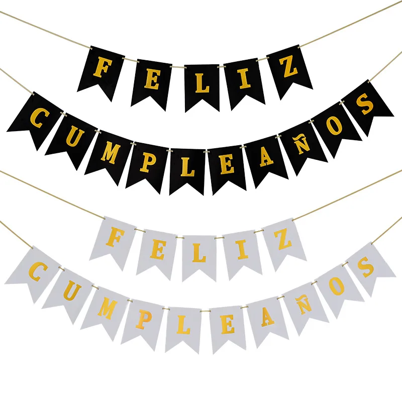 1set Spanish Language Banner Birthday Party Decoration Happy Birthday Flags Paper Bunting Garland Party Supplies Baby Shower
1set Spanish Language Banner Birthday Party Decoration Happy Birthday Flags Paper Bunting Garland Party Supplies Baby Shower