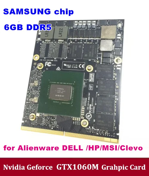Новая Оригинальная графическая карта GTX 1060M с X-кронштейном GTX1060M N17E-G1-A1 6 ГБ GDDR5 MXM