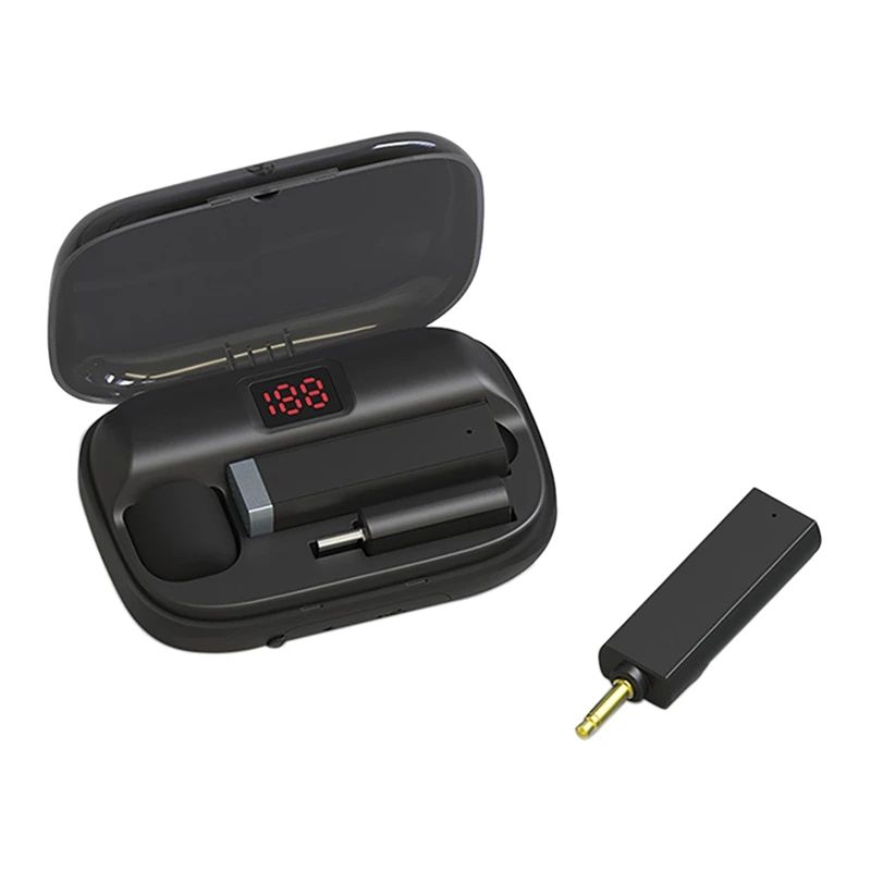 Wireless Microphone Interview Lavalier Mic for iPhone Live Stream/Vloggers/Interview/Auto-Syncs Clip-on Lapel Mic
Wireless Microphone Interview Lavalier Mic for iPhone Live Stream/Vloggers/Interview/Auto-Syncs Clip-on Lapel Mic