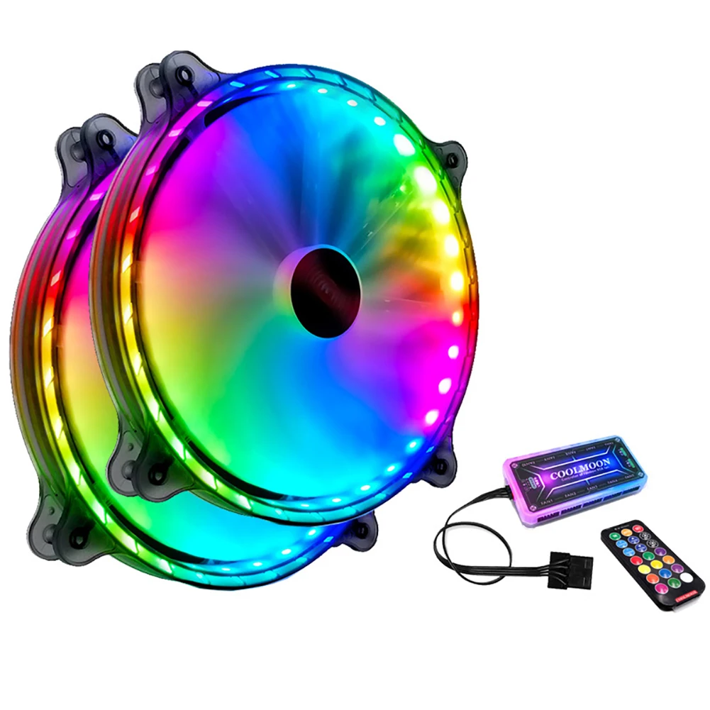 20cm CPU Quiet Hydraulic Bearing With Remote Controller Easy Install 11 Blade Durable For Computer Case RGB Cooling Fan 32 LED
20cm CPU Quiet Hydraulic Bearing With Remote Controller Easy Install 11 Blade Durable For Computer Case RGB Cooling Fan 32 LED