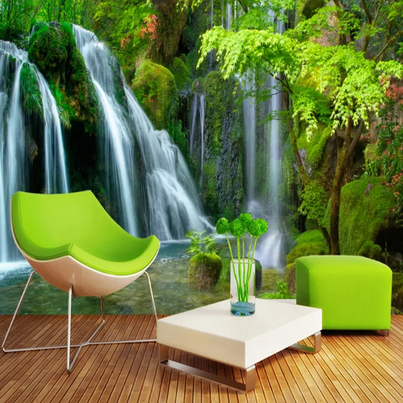 Custom Self-Adhesive Waterproof Wallpaper 3D Waterfalls Forest Landscape Murals Living Room Bathroom Removable 3D Wall Stickers
Custom Self-Adhesive Waterproof Wallpaper 3D Waterfalls Forest Landscape Murals Living Room Bathroom Removable 3D Wall Stickers