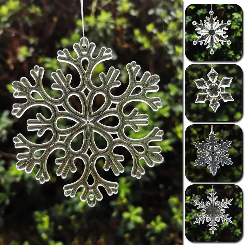 Christmas Snowflake Clear Crystal Xmas Tree Hanging Acrylic Rhinestone Glitter Xmas Tree Pendant New Year Decorations
Christmas Snowflake Clear Crystal Xmas Tree Hanging Acrylic Rhinestone Glitter Xmas Tree Pendant New Year Decorations