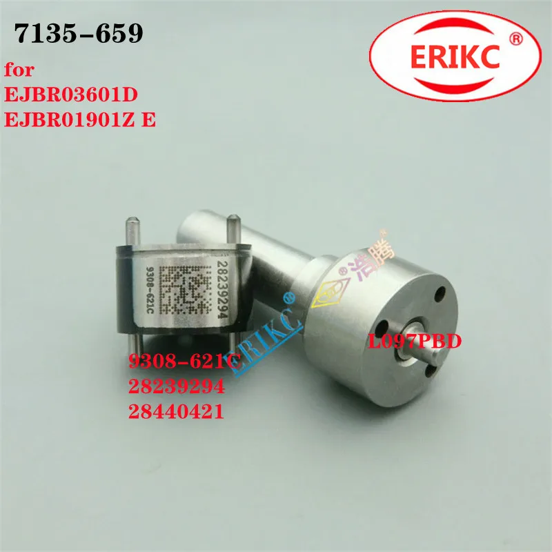 ERIKC L097PBD Nozzle 9308-618C Control Valve 7135-659 Auto Car Fuel Injector Overhaul Kit for EJBR02301Z EJBR03601D EJBR01901Z E
ERIKC L097PBD Nozzle 9308-618C Control Valve 7135-659 Auto Car Fuel Injector Overhaul Kit for EJBR02301Z EJBR03601D EJBR01901Z E