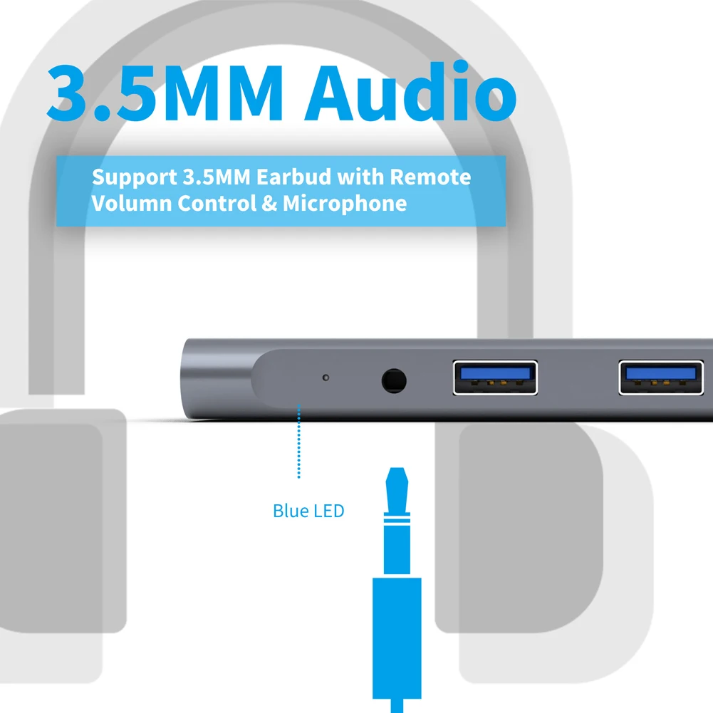 Док-станция 5 в 1 USB Type-C/HDMI 3 0 для Dell / HP usb-хаб | Компьютеры и офис