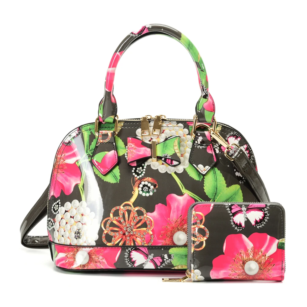 2021Two-Piece Suit Patent Leather Bright Surface Women Top-Handle Soild Pear Floral Frinting Handbag With Wallet/VK5628
2021Two-Piece Suit Patent Leather Bright Surface Women Top-Handle Soild Pear Floral Frinting Handbag With Wallet/VK5628