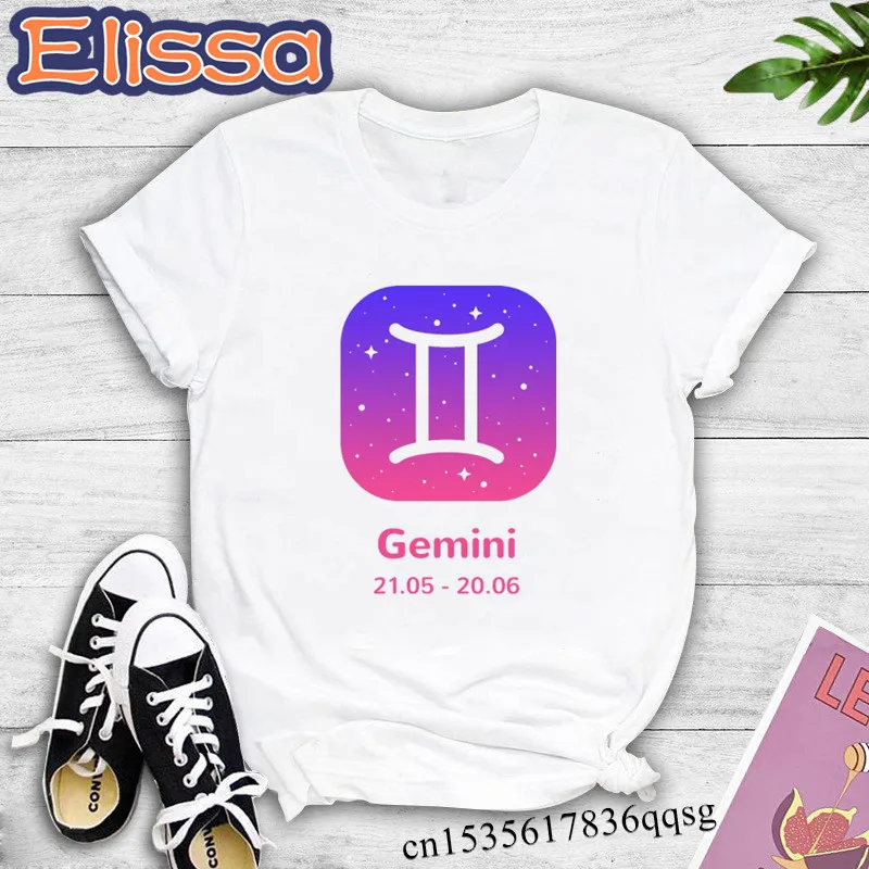 Twelve Constellations Zodiac Sign Print Tshirt Girl Harajuku Casual White Tops Tees T-Shirt Anime Short Sleeve,Drop Shipping 
Twelve Constellations Zodiac Sign Print Tshirt Girl Harajuku Casual White Tops Tees T-Shirt Anime Short Sleeve,Drop Shipping