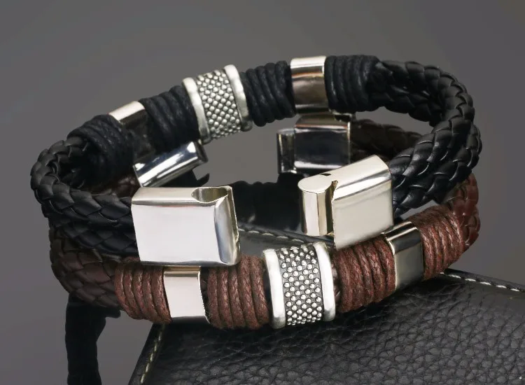 Knit Men PU Wedding Exquisite Leather Boys Beautiful 2019 New Arrival Zinc Alloy Hot Sale Bracelet Brown 1PC Weave Black Punk
Knit Men PU Wedding Exquisite Leather Boys Beautiful 2019 New Arrival Zinc Alloy Hot Sale Bracelet Brown 1PC Weave Black Punk