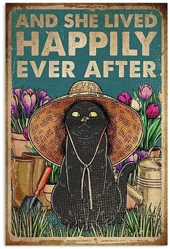 Vintage Tin Sign Metal Sign Black Cat Animal Lover Cafe Bar Garage Wall Decoration Plaque posters Room Decoration 12 X 8 Inches
Vintage Tin Sign Metal Sign Black Cat Animal Lover Cafe Bar Garage Wall Decoration Plaque posters Room Decoration 12 X 8 Inches