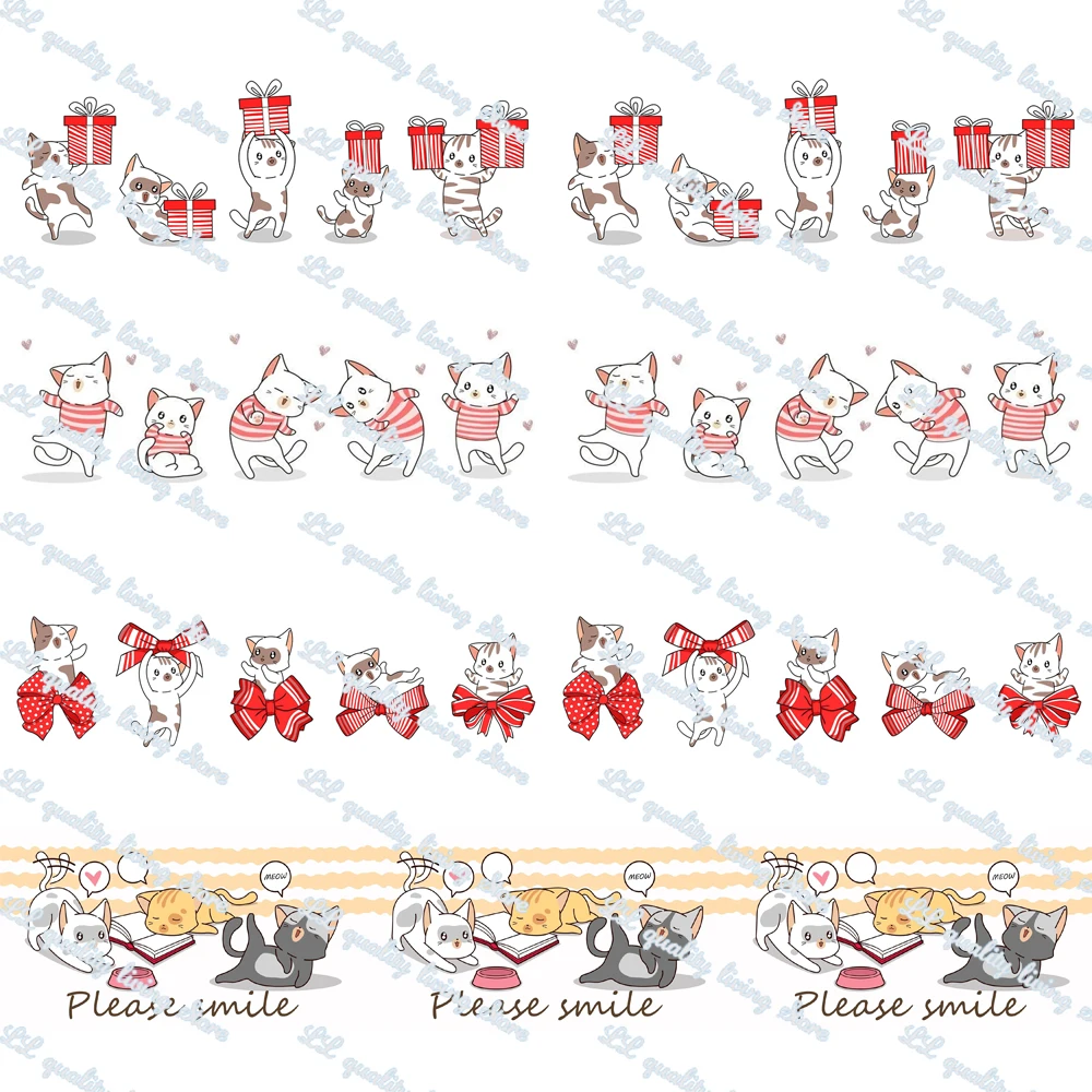 16-75MM Cat with Bow Gift Box Printed Grosgrain Ribbon 50Yards/Roll Tape Clothing Bakery Gift Wrapping Accessory Hairbow Head
16-75MM Cat with Bow Gift Box Printed Grosgrain Ribbon 50Yards/Roll Tape Clothing Bakery Gift Wrapping Accessory Hairbow Head