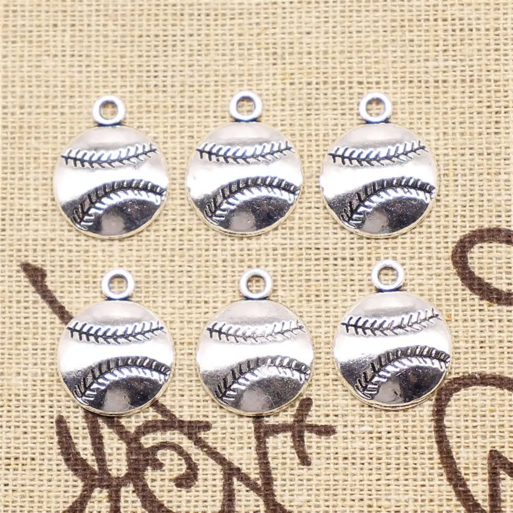 Baseball Charms Supplies For Jewelry Making Kit Antique Silver Color 20pcs 15x15mm
Baseball Charms Supplies For Jewelry Making Kit Antique Silver Color 20pcs 15x15mm