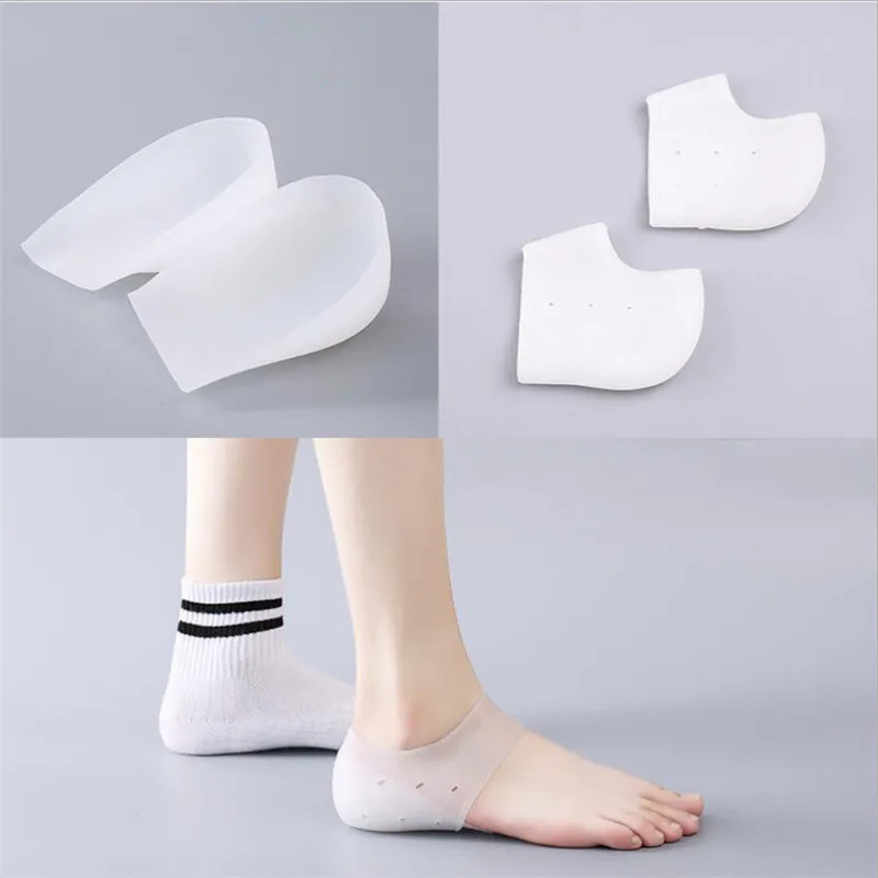 Invisible Height Increase Silicone Socks Gel Heel Pads Orthopedic Arch Support Heel Cushion Soles Insole Foot Massage Unisex Pad
Invisible Height Increase Silicone Socks Gel Heel Pads Orthopedic Arch Support Heel Cushion Soles Insole Foot Massage Unisex Pad