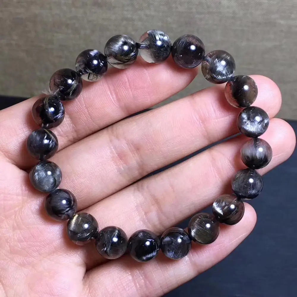 9.6mm Natural Brookite Platinum Silver Rutilated Quartz Bracelet Crystal Gemstone Round Beads Woman Man Genuine AAAAAA
9.6mm Natural Brookite Platinum Silver Rutilated Quartz Bracelet Crystal Gemstone Round Beads Woman Man Genuine AAAAAA