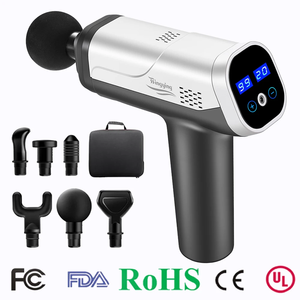 Massage Gun Body Muscle Deep Fascia Gun Muscle Pain Relief Exercising Relaxation Slimming Shaping Massager With LCD Display
Massage Gun Body Muscle Deep Fascia Gun Muscle Pain Relief Exercising Relaxation Slimming Shaping Massager With LCD Display