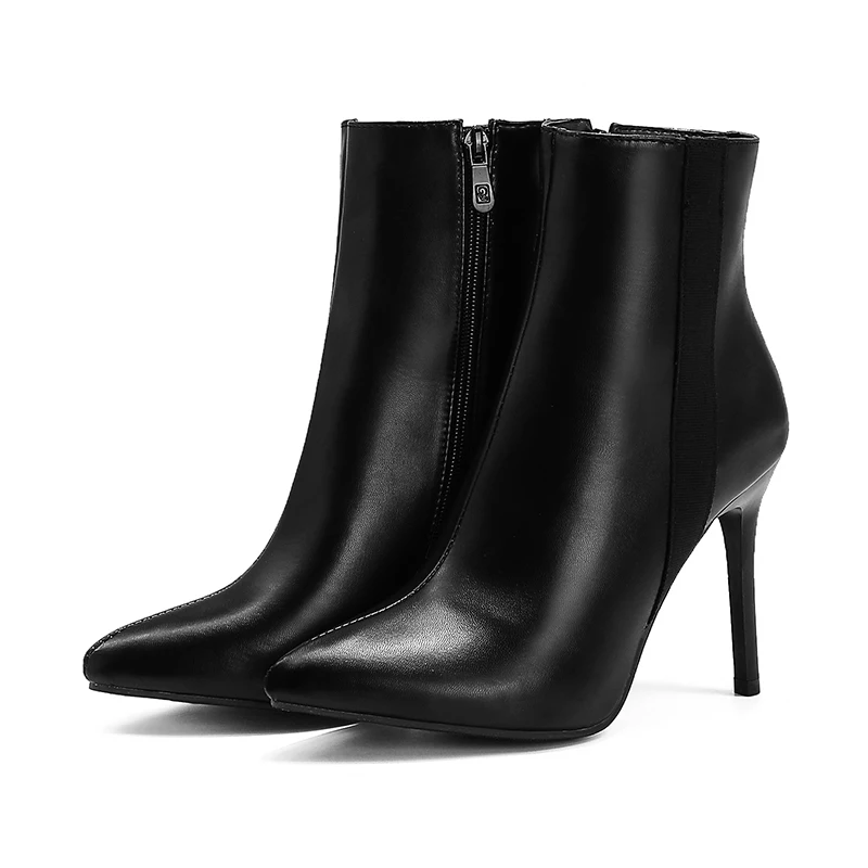 Lucyever Sexy Pointed Toe Stiletto Heeled Ankle Boots for Women Plus Size Autumn Winter PU Leather High Heels Short Botas Mujer
Lucyever Sexy Pointed Toe Stiletto Heeled Ankle Boots for Women Plus Size Autumn Winter PU Leather High Heels Short Botas Mujer