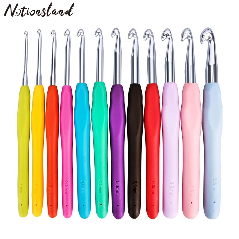 12pcs Crochet Hooks Set 2mm-8mm Aluminum Knitting Needles for Beginners with Soft Grip Crochet Handle Yarn Craft Weaving Tools
12pcs Crochet Hooks Set 2mm-8mm Aluminum Knitting Needles for Beginners with Soft Grip Crochet Handle Yarn Craft Weaving Tools