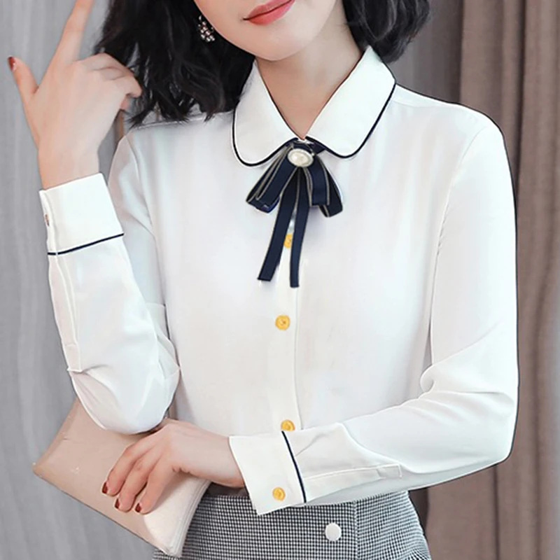 Ladies Office Blouses White Tops Women Shirts Long Sleeve Work Wear Solid Spring 2021 Female Blusas Lapel High Quality #HH36
Ladies Office Blouses White Tops Women Shirts Long Sleeve Work Wear Solid Spring 2021 Female Blusas Lapel High Quality #HH36
