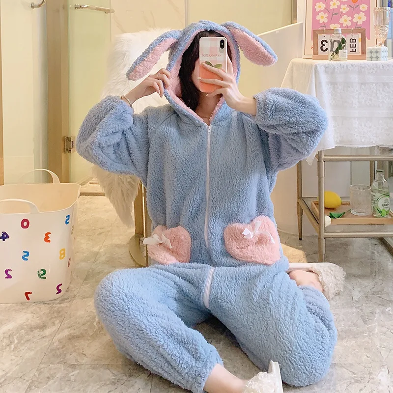 Женское ночное белье, пижама, домашняя одежда, комбинезоны, мультяшный милый боди с капюшоном, зимняя теплая одежда для сна с карманами
Женское ночное белье, пижама, домашняя одежда, комбинезоны, мультяшный милый боди с капюшоном, зимняя теплая одежда для сна с карманами