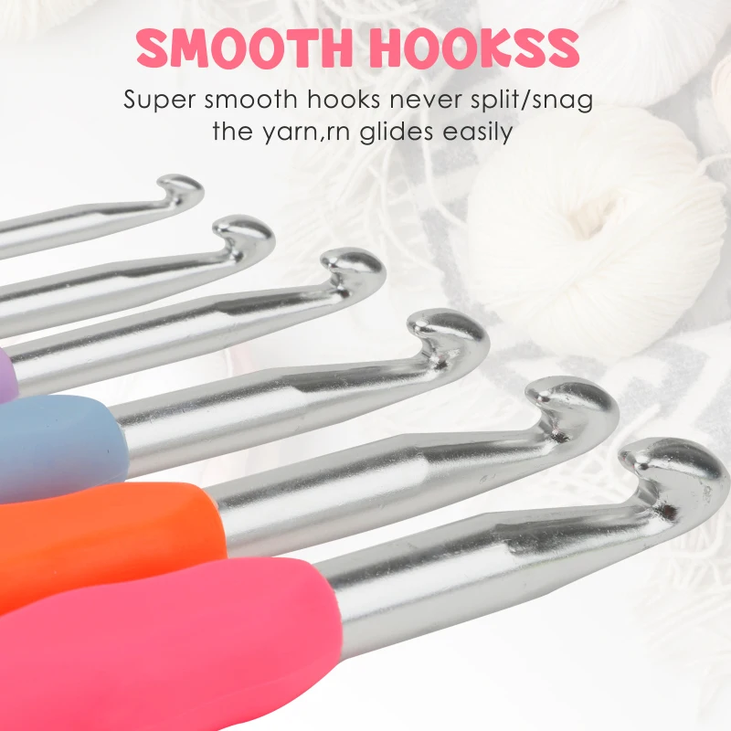 Crochet Hooks Set Big Size Soft Handle Crochet Needles Yarn Weave Knitting Needles Set With Bag
Crochet Hooks Set Big Size Soft Handle Crochet Needles Yarn Weave Knitting Needles Set With Bag