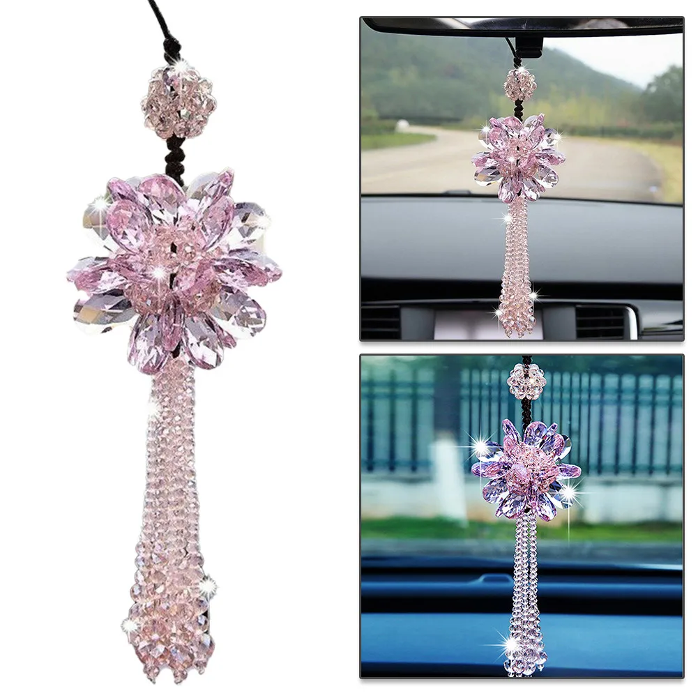 1pc Car Interior Accessories Pink Crystal Flower Car Hanging Ornament Auto Rear View Mirror Car Pendant For Bmw Golf Passat
1pc Car Interior Accessories Pink Crystal Flower Car Hanging Ornament Auto Rear View Mirror Car Pendant For Bmw Golf Passat